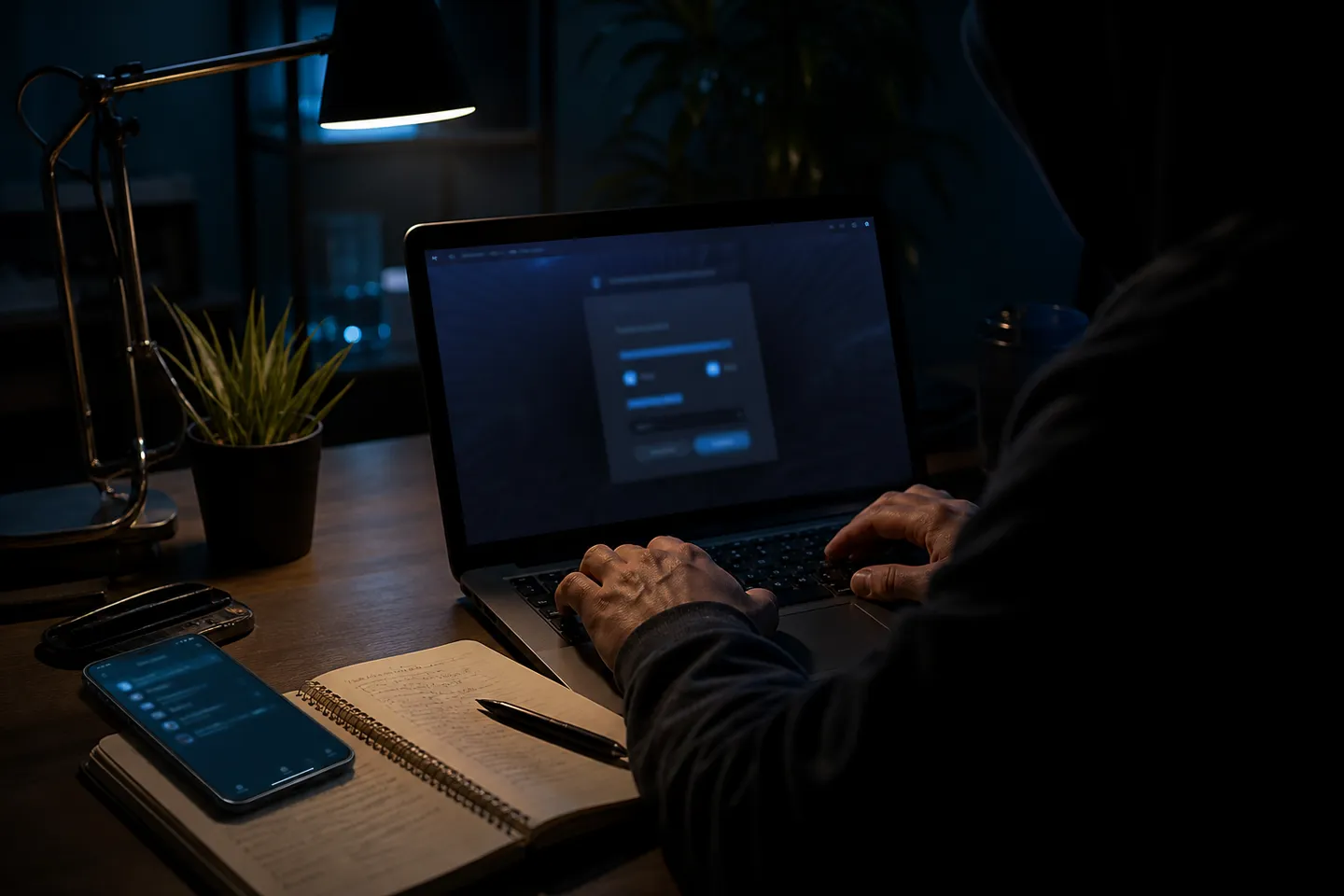 user logging into darknet market safely
